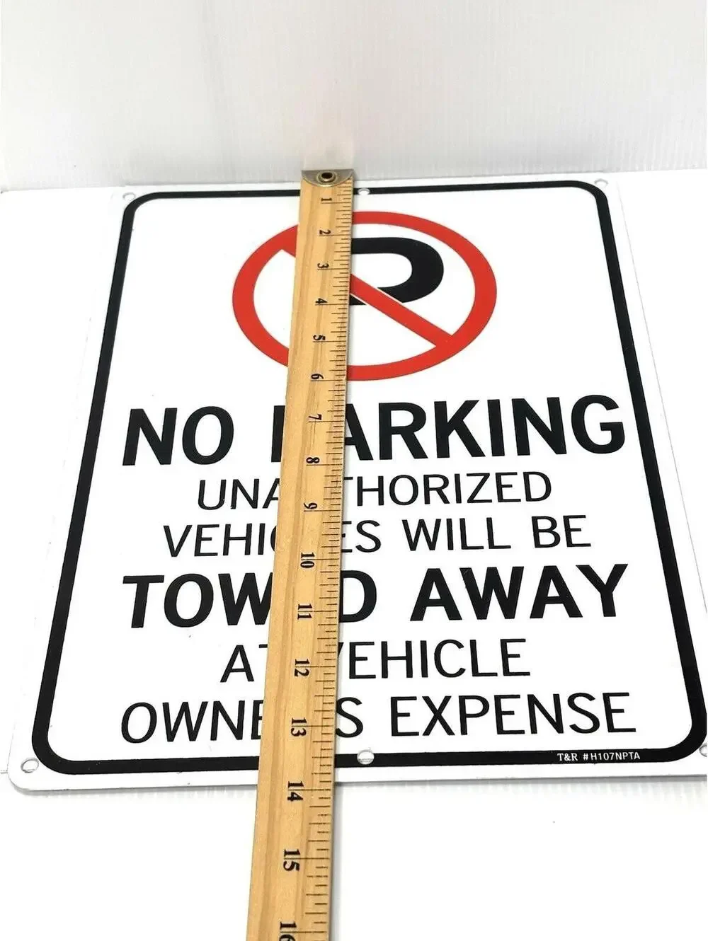 No Parking Unauthorized Vehicles Towed Away Aluminum Sign 14